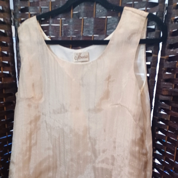 mara Tops - Ladies Sleeveless Shell Beige